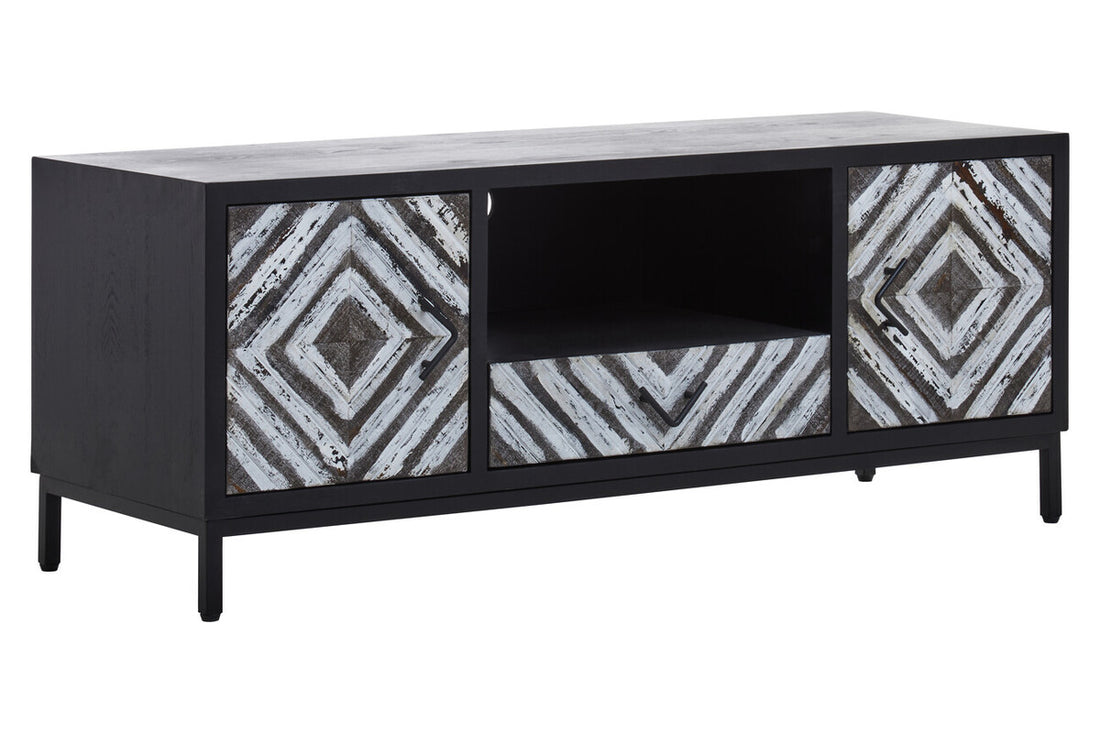 Lombok Rustic Chevron and Black Frame Media Unit - Image 3