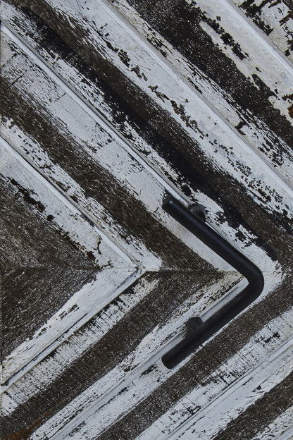 Lombok Rustic Chevron and Black Frame Media Unit