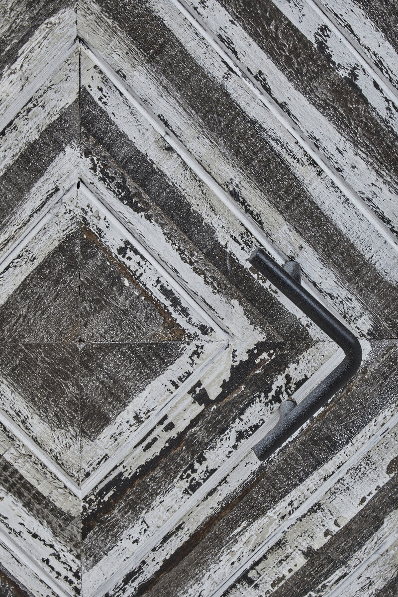 Lombok Rustic Chevron and White Frame Media Unit - Image 13