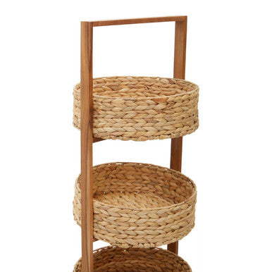 Arles 3 Tier Water Hyacinth Storage Caddy