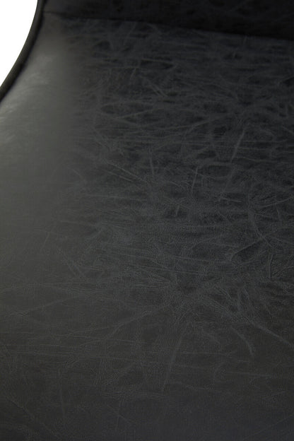 New Foundry Black Leather Effect Chair