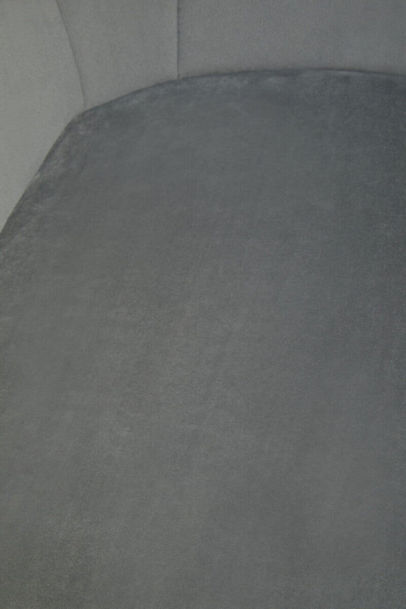 Stockholm Grey Velvet Chair