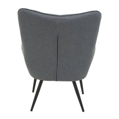 Stockholm Grey Fabric Armchair