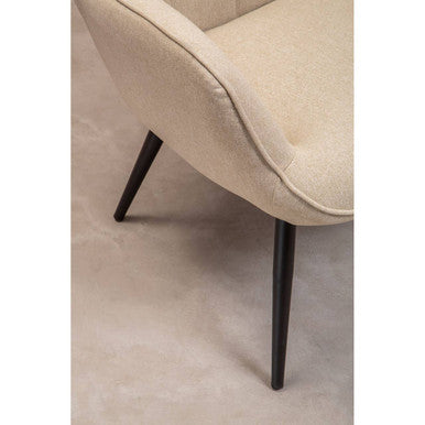 Stockholm Natural Fabric Armchair