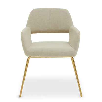 Stockholm Natural Fabric Dining Chair - Image 2