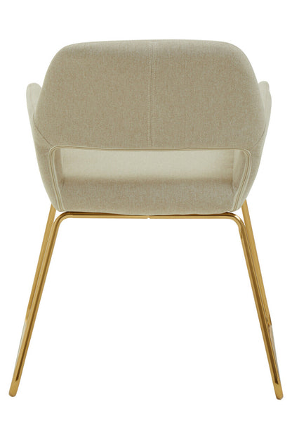 Stockholm Natural Fabric Dining Chair - Image 6