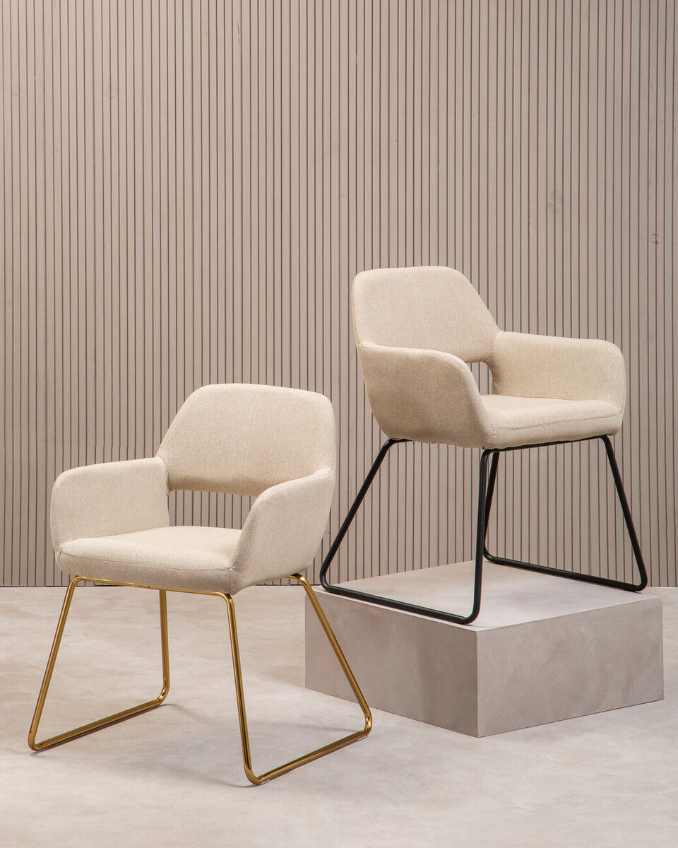 Stockholm Natural Fabric Dining Chair - Image 4