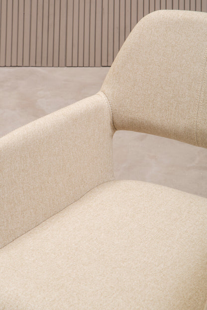 Stockholm Natural Fabric Dining Chair - Image 7