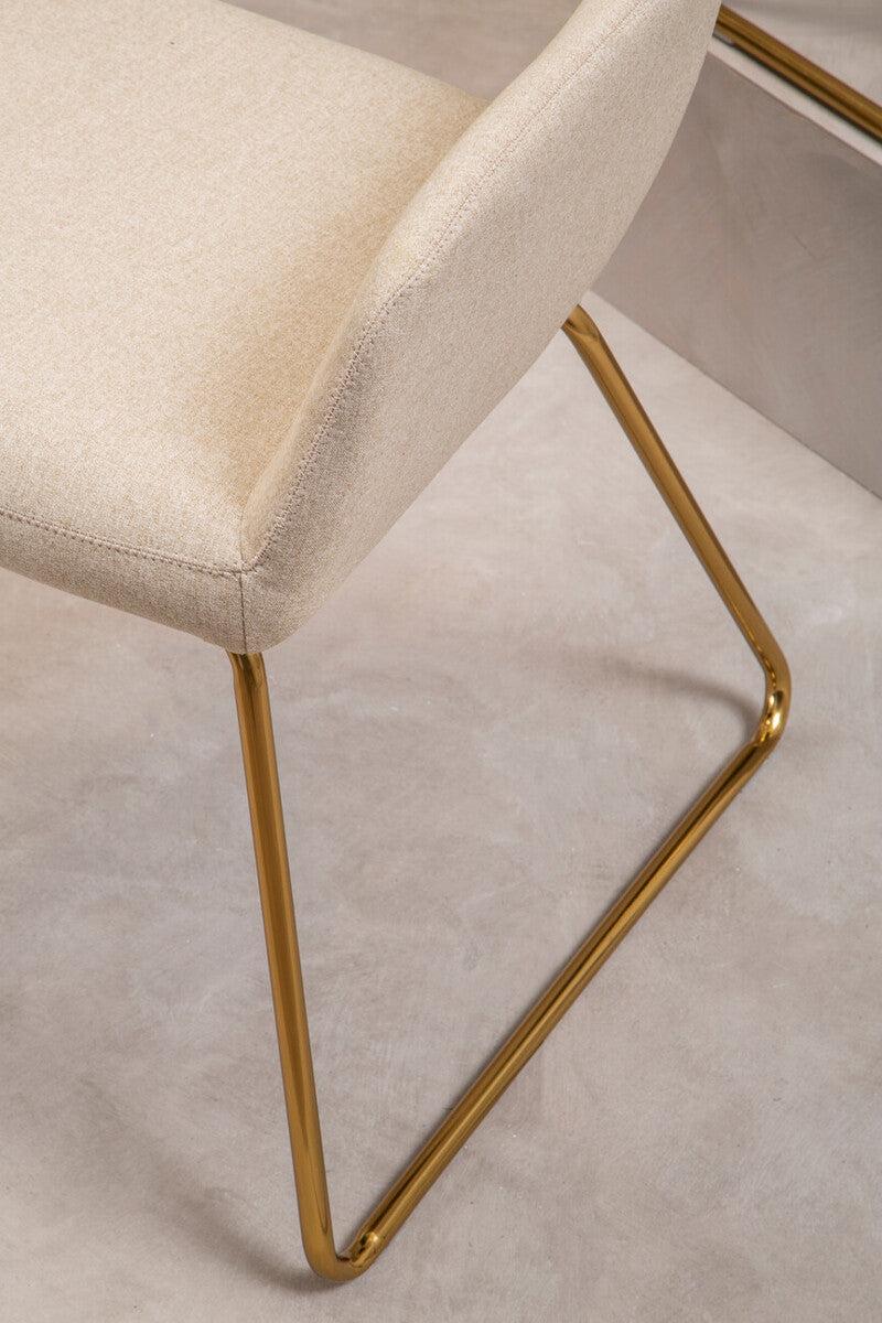 Stockholm Natural Fabric Dining Chair - Image 9