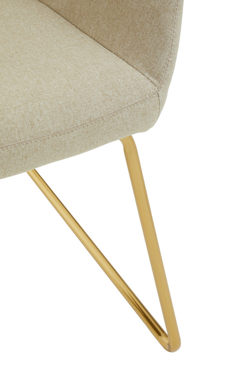 Stockholm Natural Fabric Dining Chair - Image 12