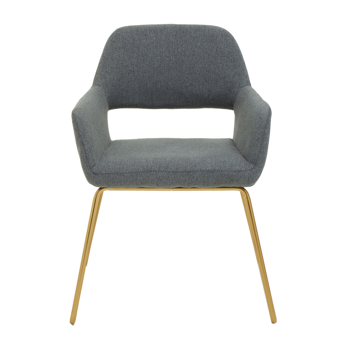 Stockholm Grey And Gold Dining Chair