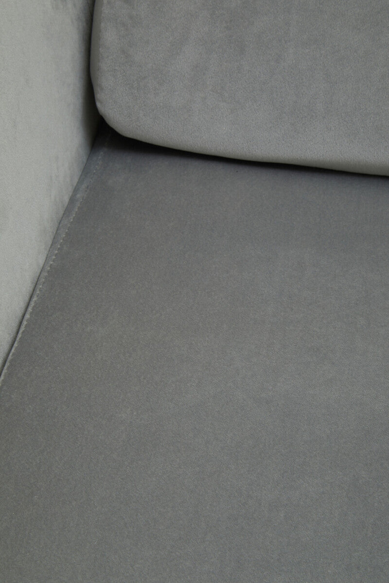 Stockholm Grey Velvet Armchair