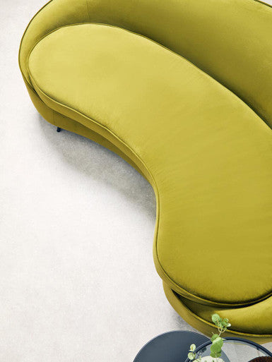 3 Seater Olive Velvet Sofa, Hasina