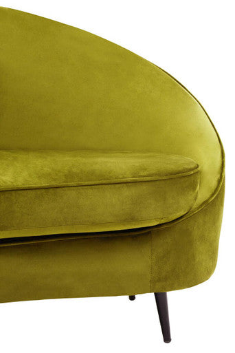 3 Seater Olive Velvet Sofa, Hasina