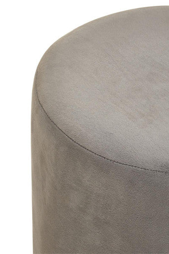 Haley Grey Velvet Pouffe - image 3