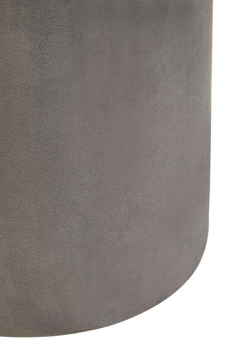 Haley Grey Velvet Pouffe - image 4