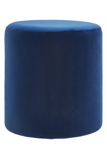 Haley Midnight Blue Round Stool