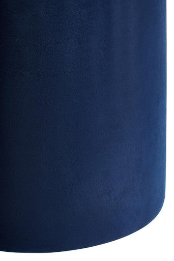 Haley Midnight Navy Velvet Pouffe - image 6