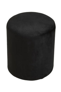 Haley Black Round Stool