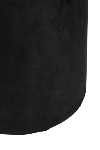 Haley Black Round Stool