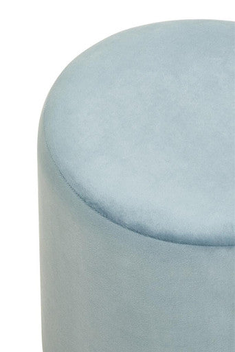 Haley Blue Velvet Pouffe - image 4