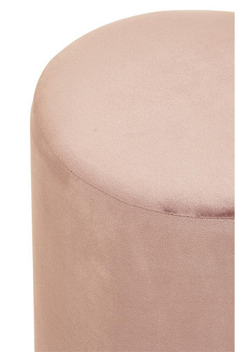 Haley Dusty Pink Velvet Pouffe - image 3