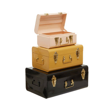 Parley Set Of Three Assorted Storage Trunks