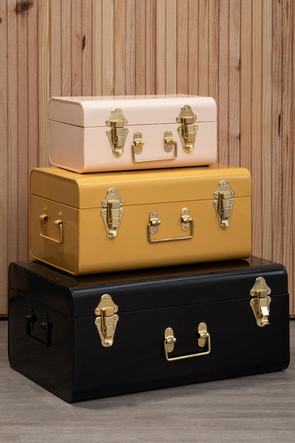Parley Set Of Three Assorted Storage Trunks
