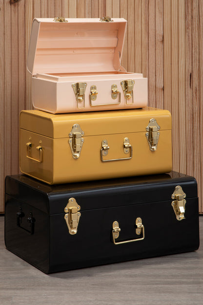 Parley Set Of Three Assorted Storage Trunks