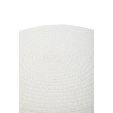 Lentigo White Cotton Rope Stool