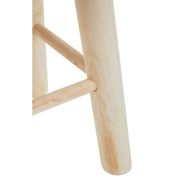 Lentigo White Cotton Rope Stool