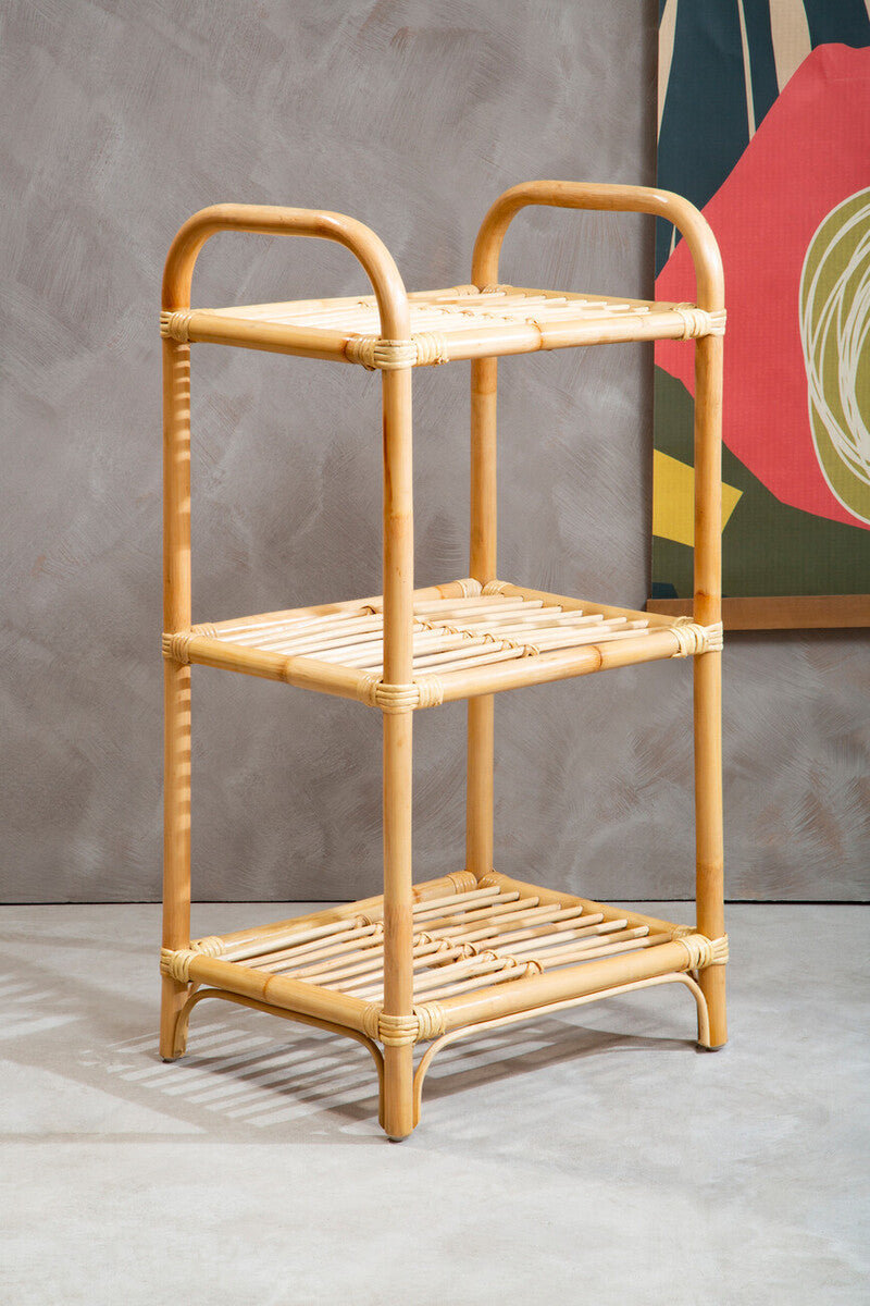Mataram Natural Rattan Shelf Unit