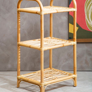 Mataram Natural Rattan 3 Tier Shelf Unit