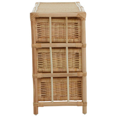 Mataram Natural Rattan Six Drawer Chest