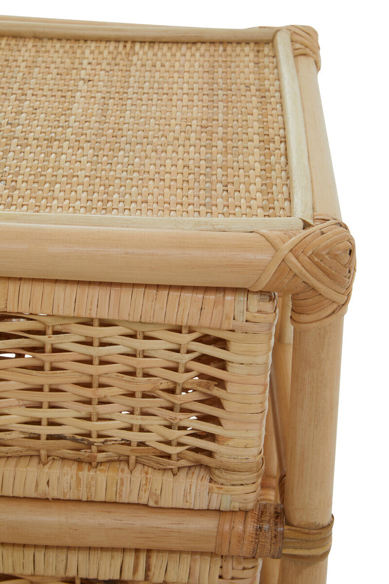 Mataram Natural Rattan Six Drawer Chest