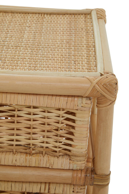 Mataram Natural Rattan Six Drawer Chest