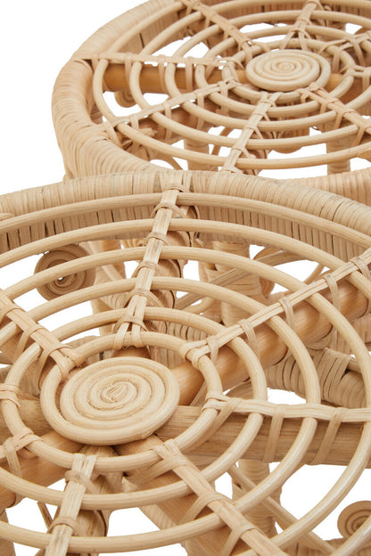 Mataram Set Of Two Natural Rattan Tables