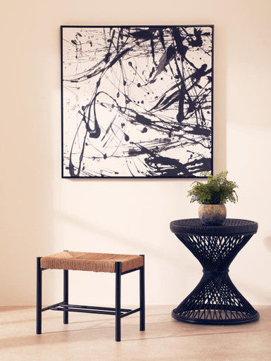 Mataram Black Finish Twisted Table