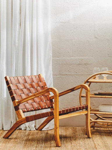 Mataram Three Tier Natural Rattan Shelf Unit 1