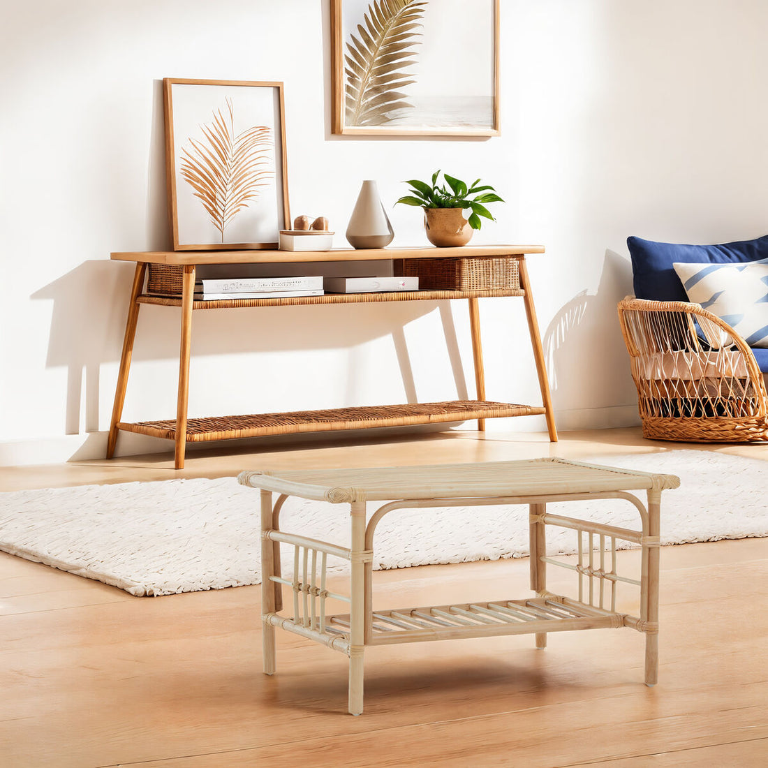 Mataram Rattan Rectangular Coffee Table