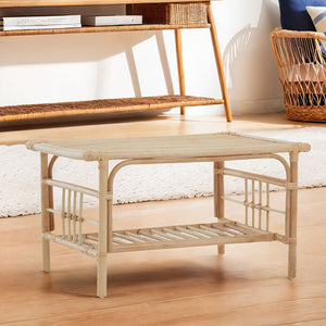 Mataram Natural Rattan Rectangular Coffee Table