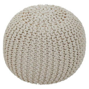 Kids Knit Cream Pouffe