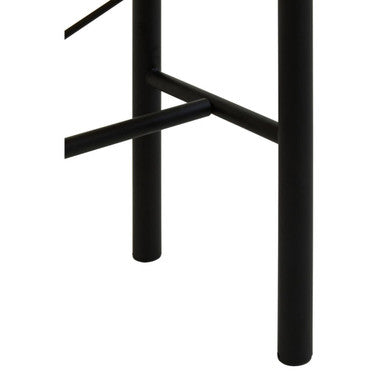 Depok Metal and Rattan Bench