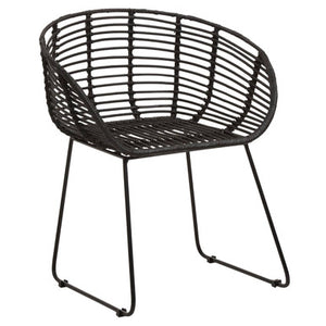 Lagom Black Natural Rattan Chair