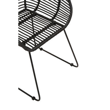 Lagom Black Natural Rattan Chair