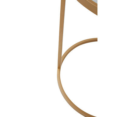 Colva White Marble and Gold Set Of Two Nesting Tables - image 8