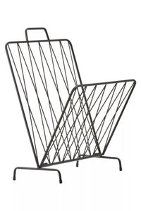 Avento Black Magazine Rack