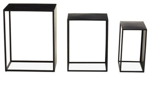 Avento Set Of Three Rectangular Side Tables