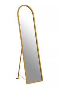 Avento Gold Finish Floor Mirror