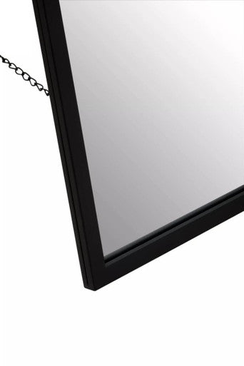 Avento Black Floor Mirror